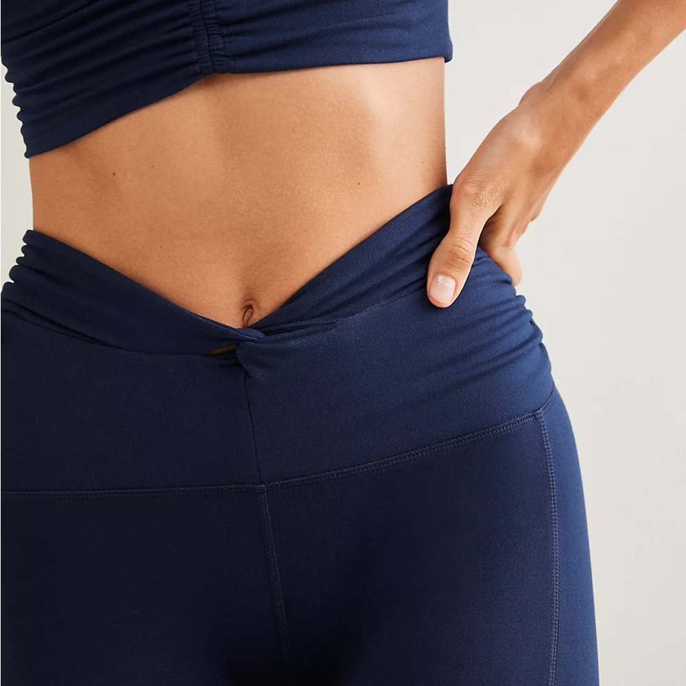 Free People High-Rise Ankle Breathe Deeper Leggings